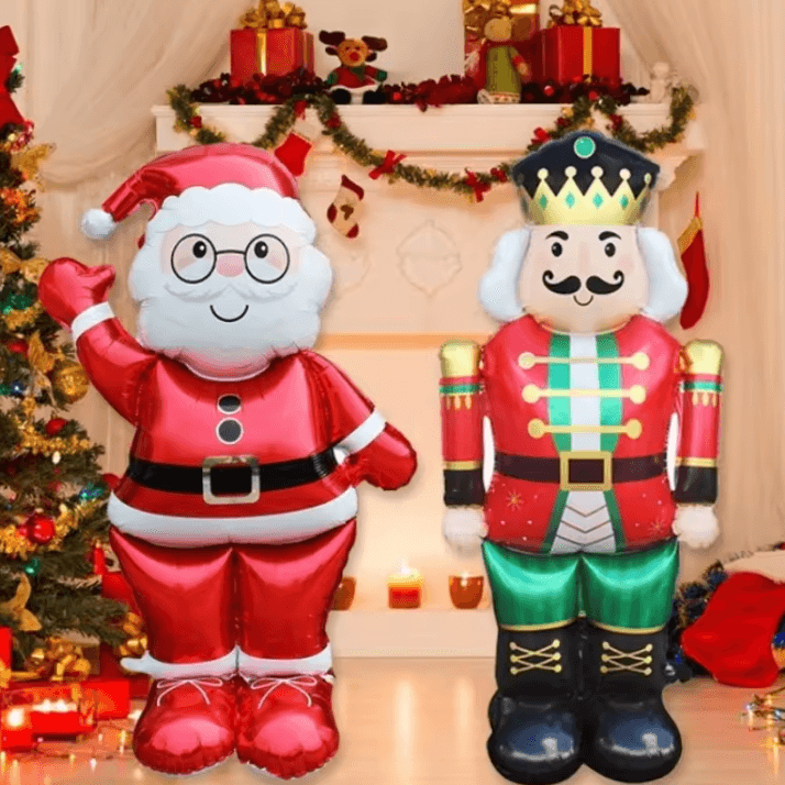 Standing Foil Balloon – Christmas Balloon for Festive Xmas Party Decor & Holiday Home Decorations