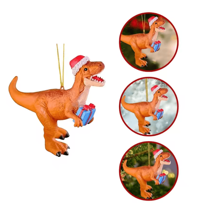 Dinosaur Christmas Tree Hanging Ornament