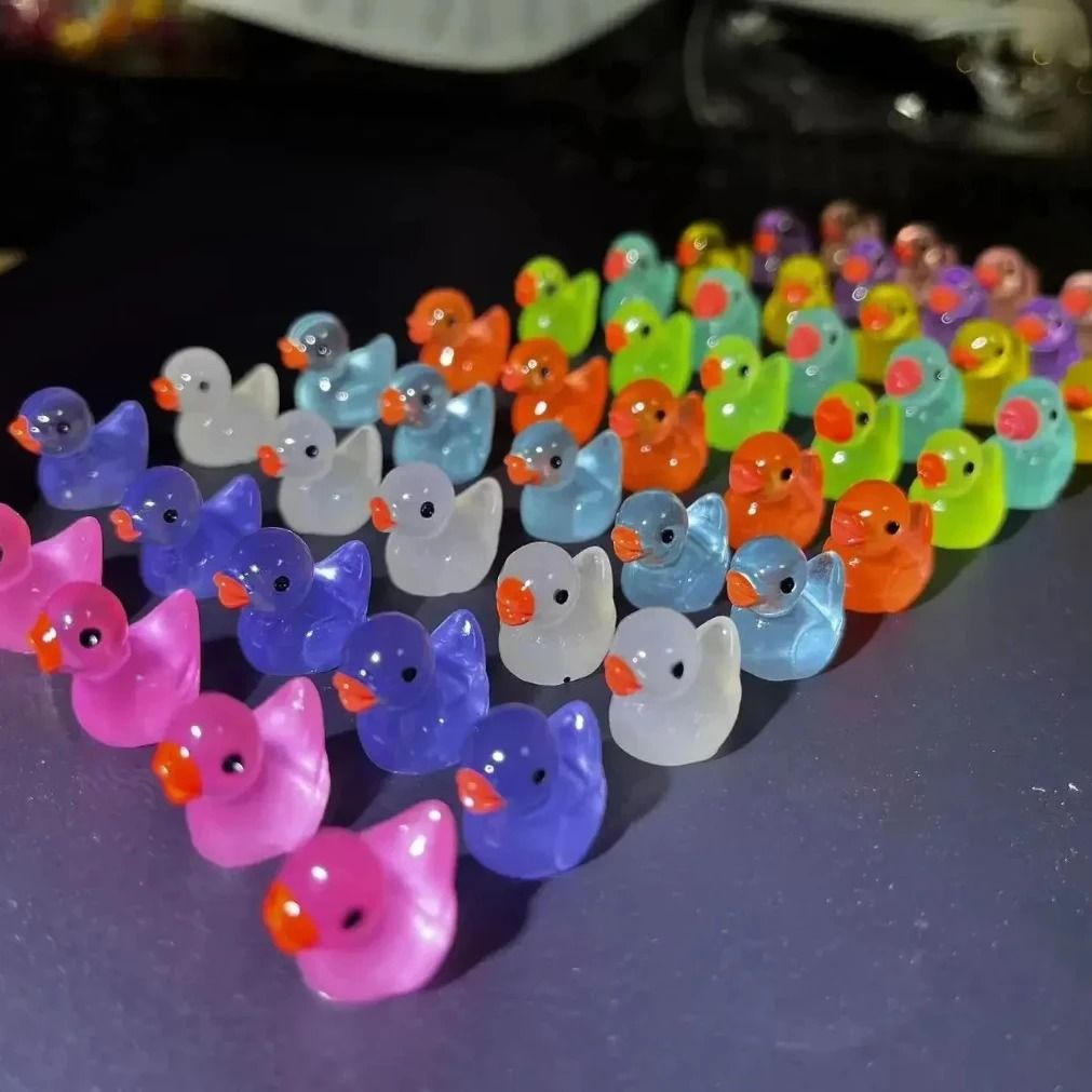 Luminescent Micro-Duck Collection – High-Definition Glow-in-the-Dark Landscape Sculpture