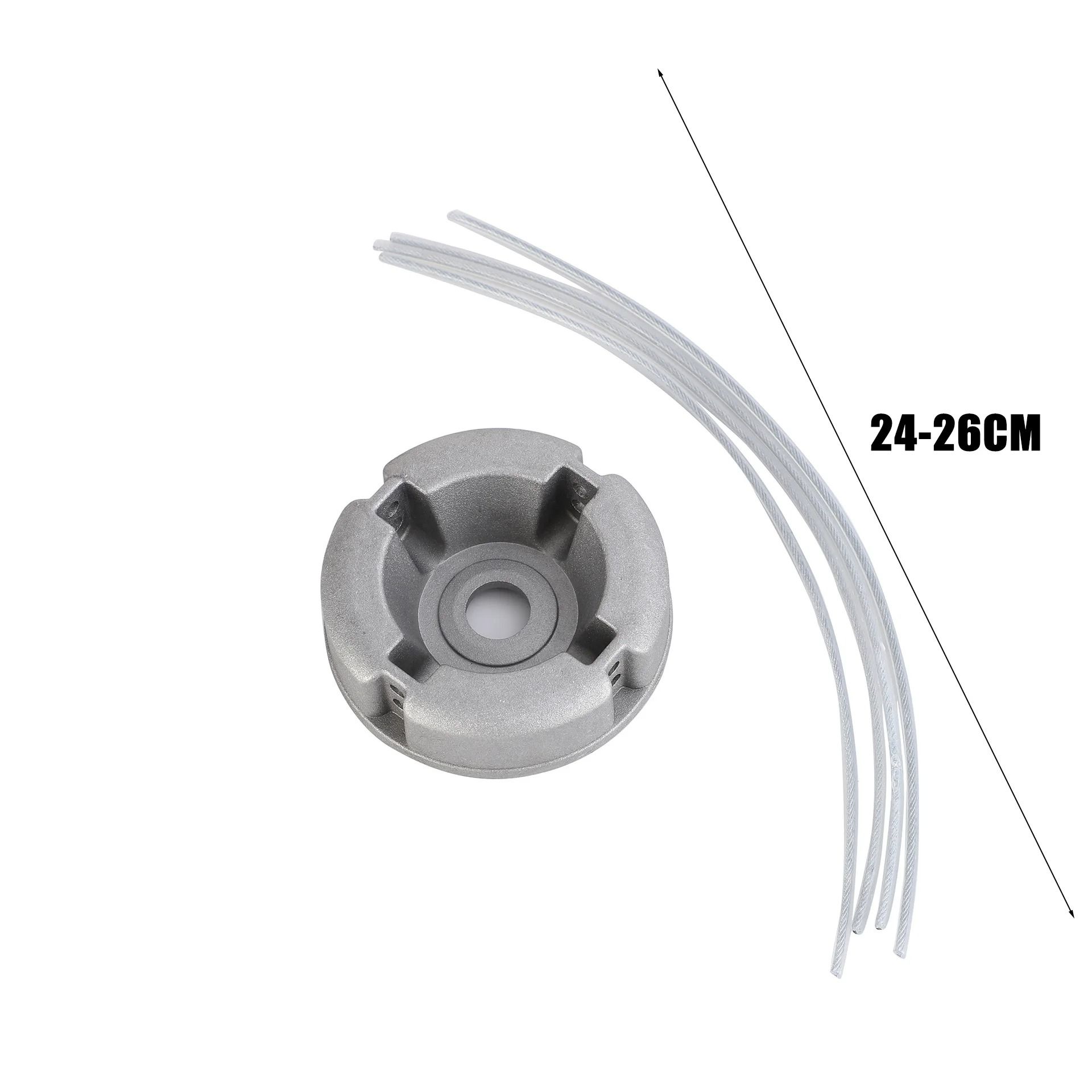 Universal Aluminum Alloy Lawn Mower Head Replacement with Nylon Steel Line