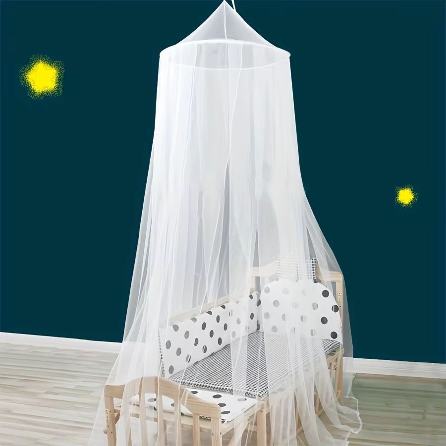 Foldable Bed Canopy Mosquito Net with Hanging Hook and Soft Mesh