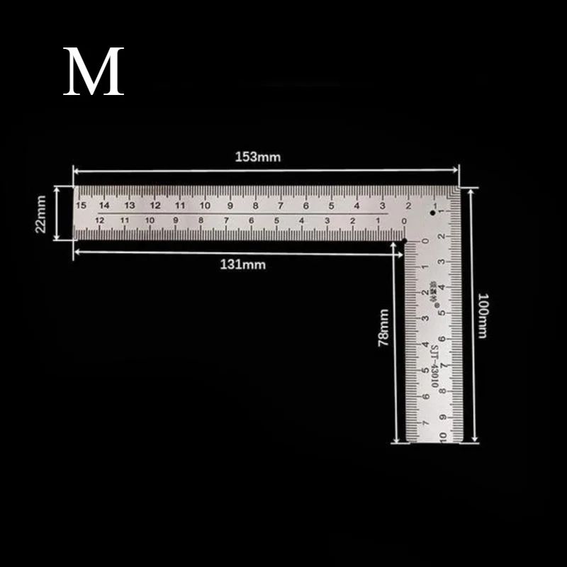 Mini Stainless Steel Square Ruler