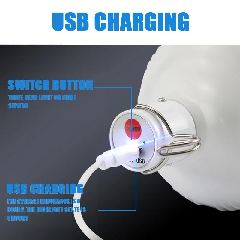 Portable Outdoor USB Rechargeable LED Camping Lantern