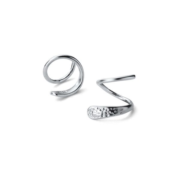 925 Sterling Silver Spiral Stud Earrings