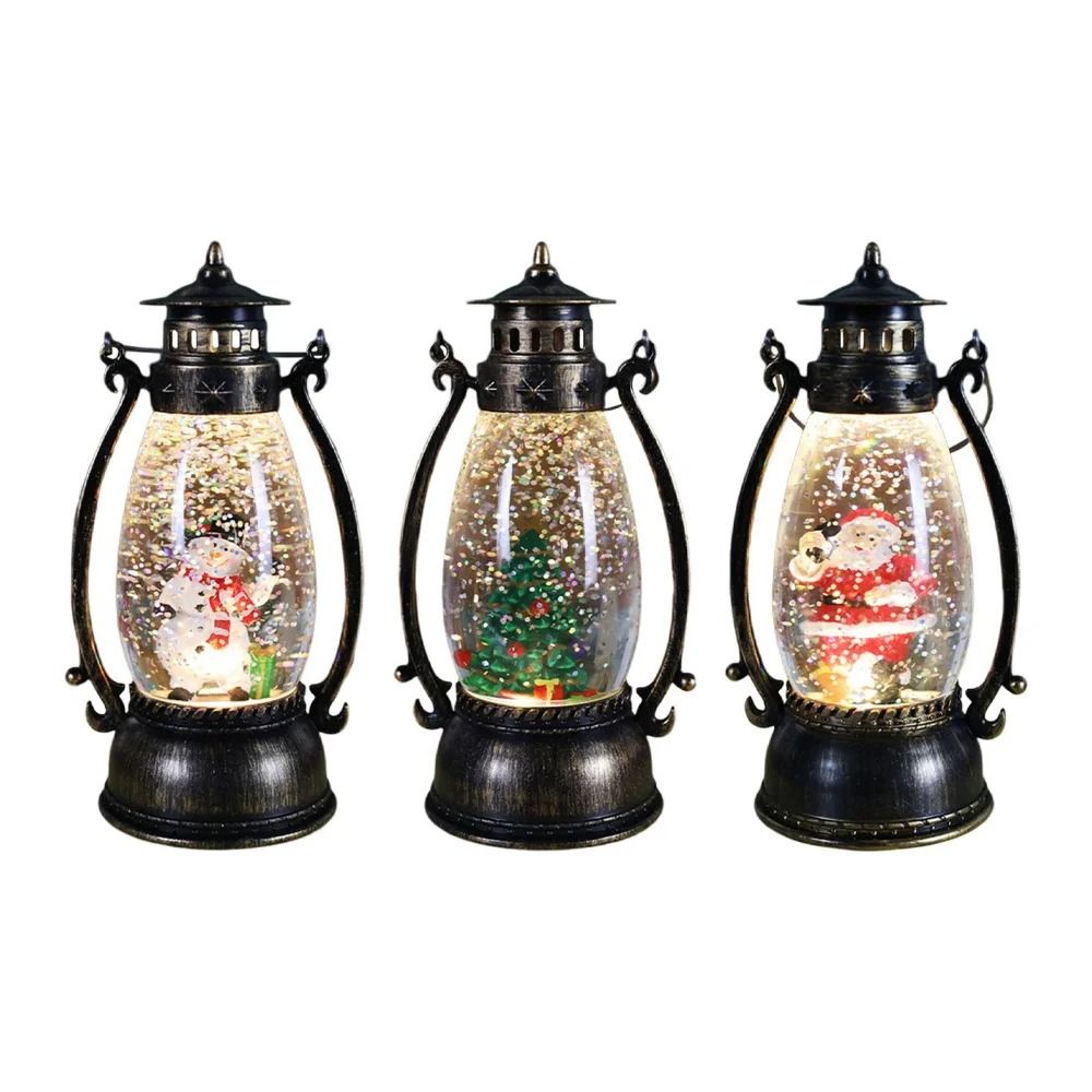 Acrylic Crystal Ball Lantern & Holiday Landscape Decor