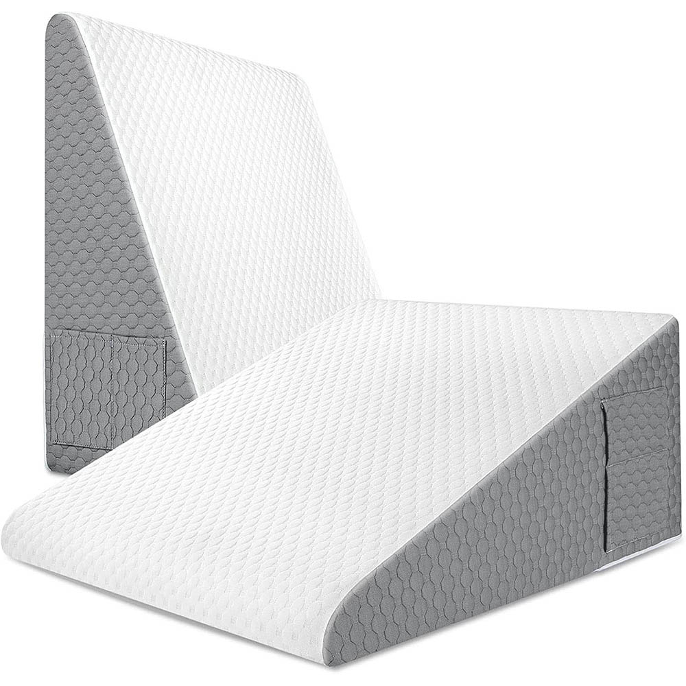 Triangle Elevated Pillow for Bedside, Wedge Pillow for Sleeping Acid Reflux