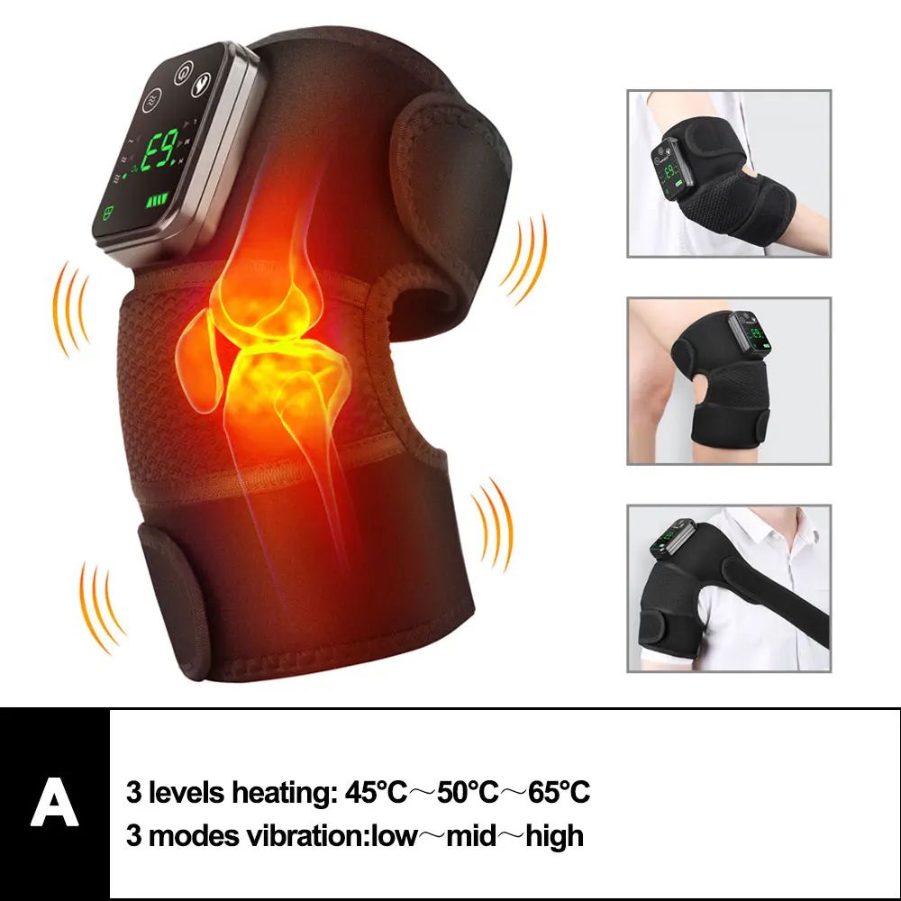 Premium 3-in-1 Heated Knee Massager & Vibration Therapy Joint Relief Wrap