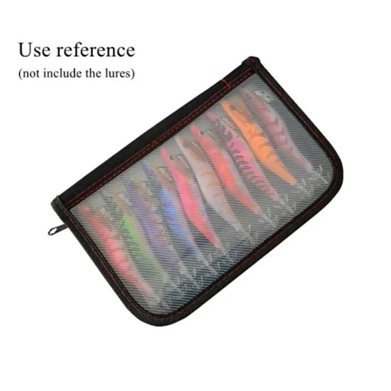 Portable Clear Fishing Lure and Hook Storage Bag with Double Zipper