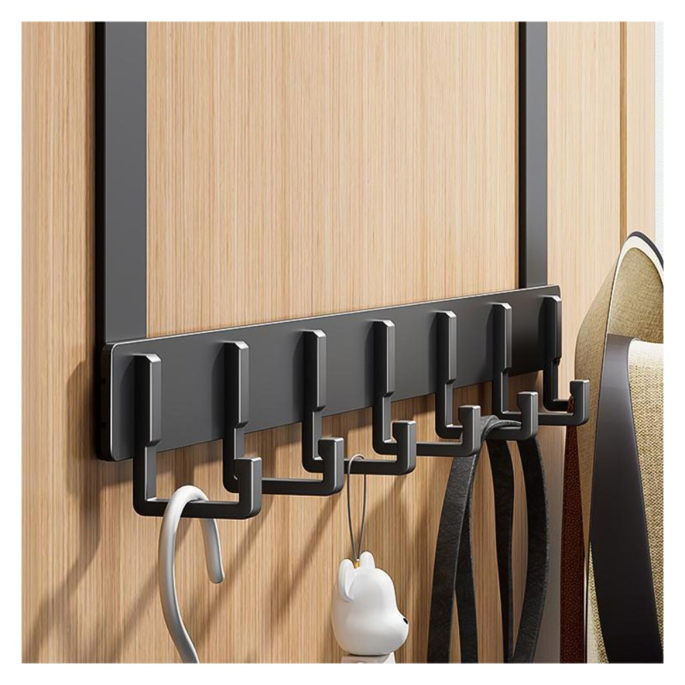 Over The Door Hooks - Aluminum Alloy Storage Organizer for Coats, Hats, Towels & More