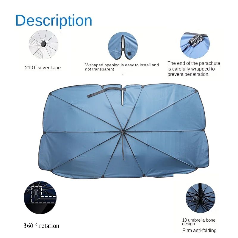 Car Windshield Sunshade Umbrella with UV Protection