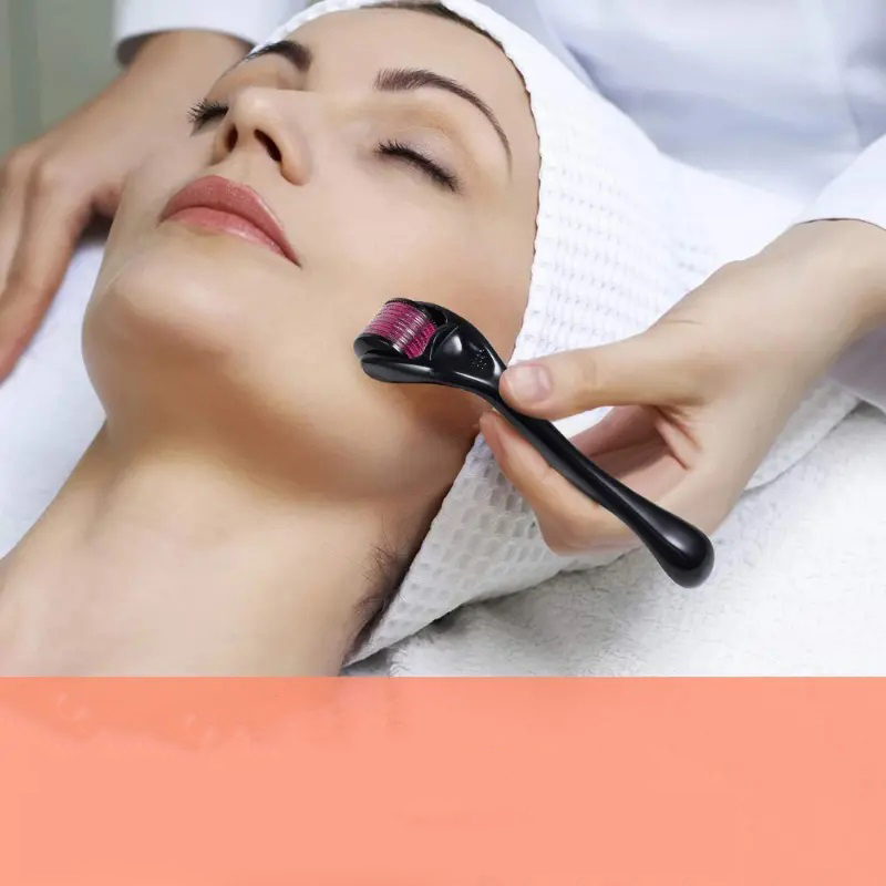 Professional Titanium Microneedle Roller for Facial Skincare and Beauty Massage