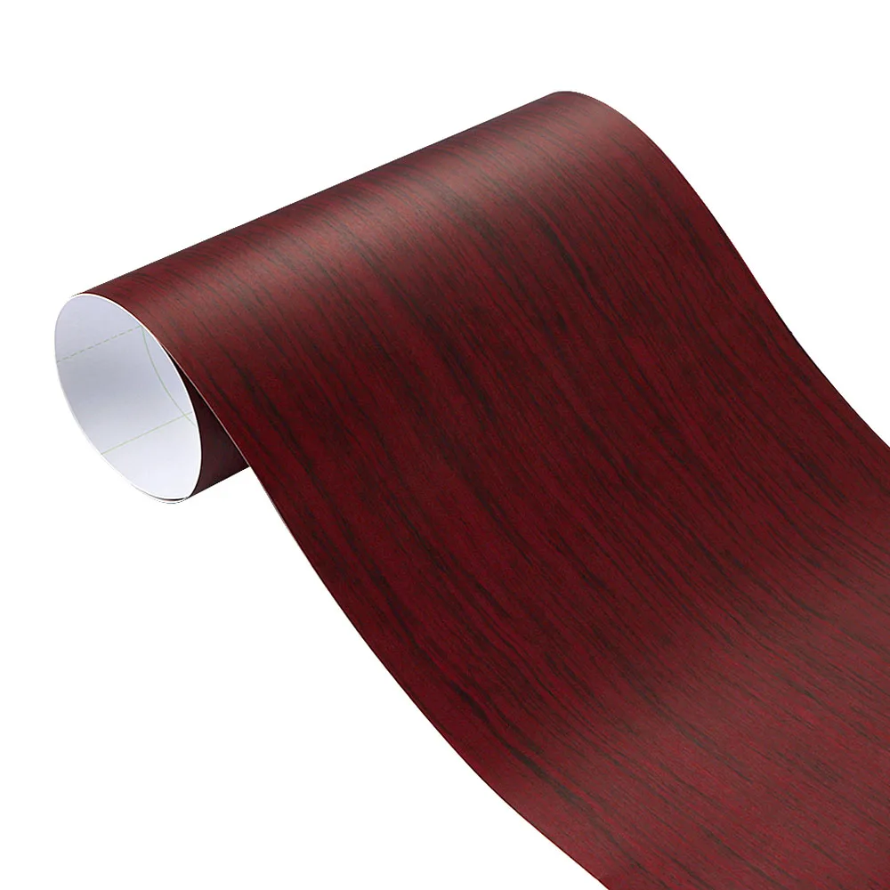 Wood Grain PVC Self Adhesive Vinyl Wrap Film, Textured Car Stickers, DIY Furniture Wallpaper