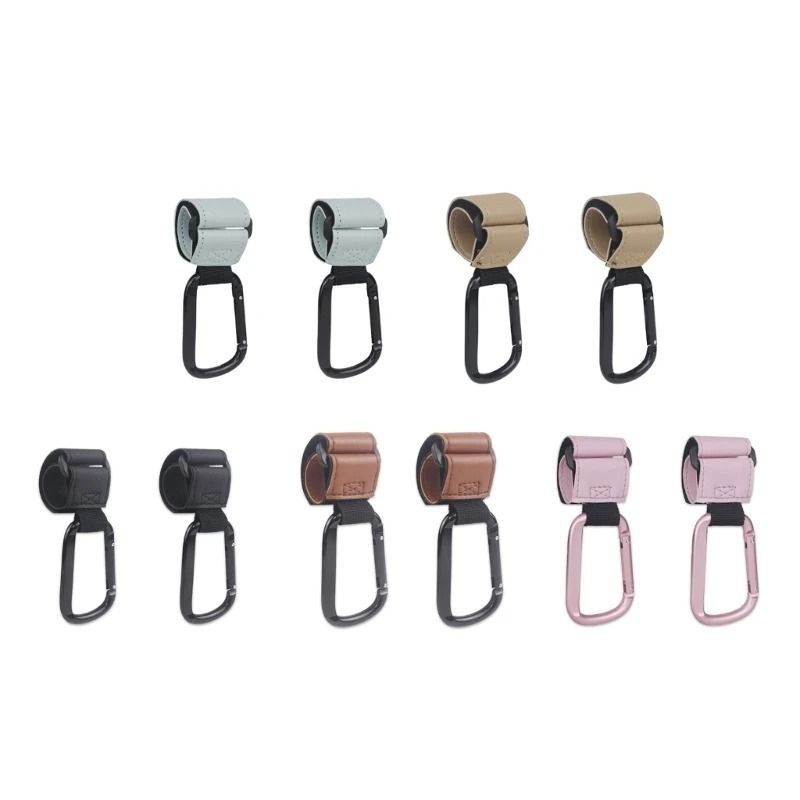 Stroller Hook with PU Leather Strap
