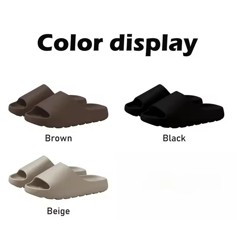 Unisex Cloud Slide Sandals with Thick Soles and Soft EVA Cushioning