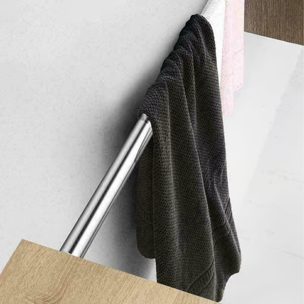 Wall Mounted Clothes Hanging Rod