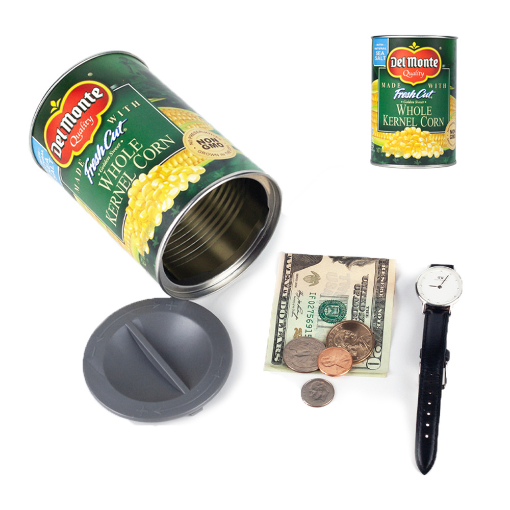 Hidden Safe Compartment Diversion Safe Can  Secret Stash Hiding Container, Kitchen Cupboard Hide Cash & Valuables