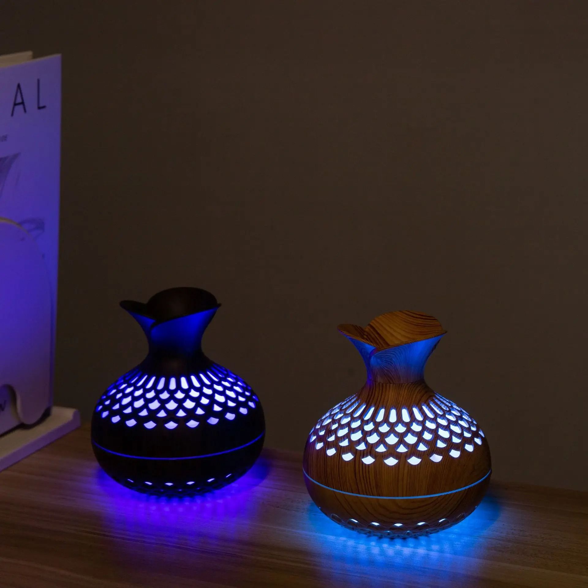 Elegant Hollow Vase Mini USB Air Humidifier