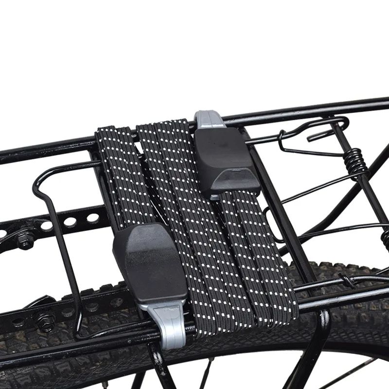 Bicycle Luggage Rack Straps, Elastic Rope Belt with Hook for Mountain Bike Bags & Carrier Accessories