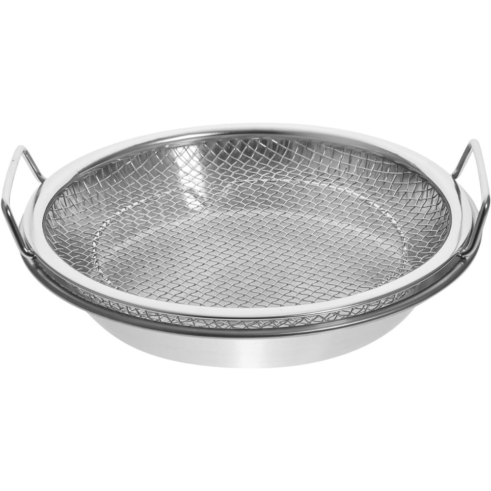 Stainless Steel Oil Filter Tray with Handle, Strainer Basket for Frying and Grilling