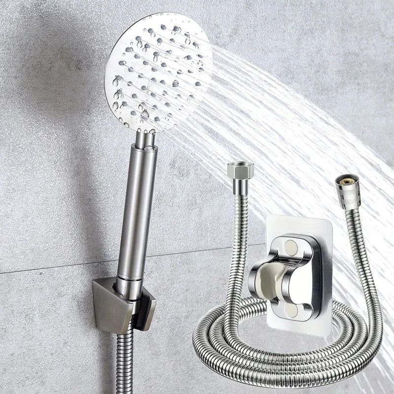 High Pressure Handheld Shower Head Stainless Steel Bathroom Set