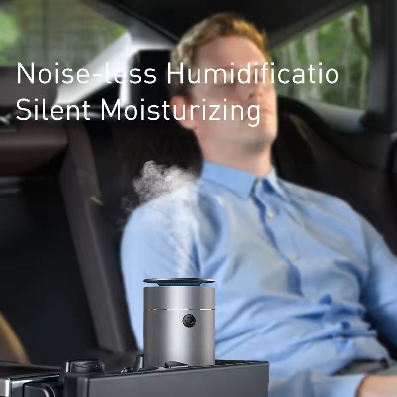 Car Aromatherapy Diffuser with LED Light and Air Purification