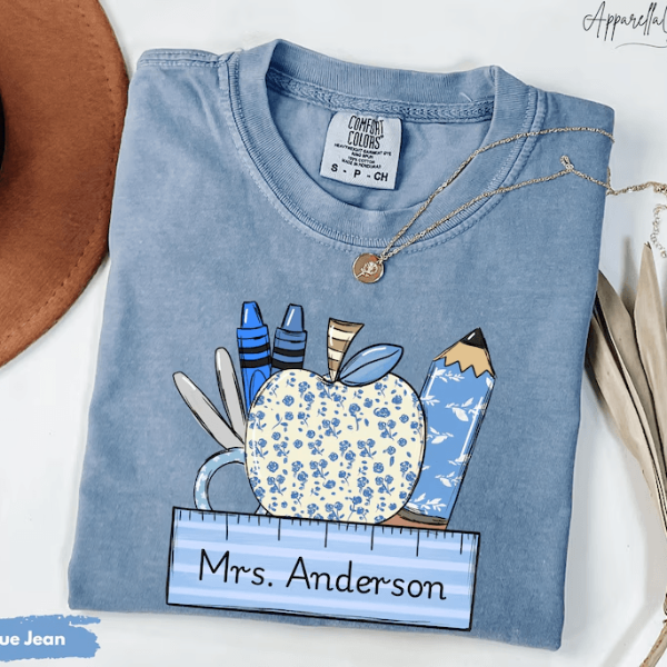 Comfort Colors Custom Teacher Shirt | Personalized Teacher Gifts Back to School Tee