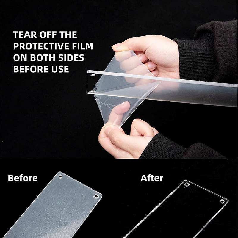 Transparent Round Acrylic Display Stand with Rectangular Base for Perfume, Dolls, Jewelry, and Cosmetics