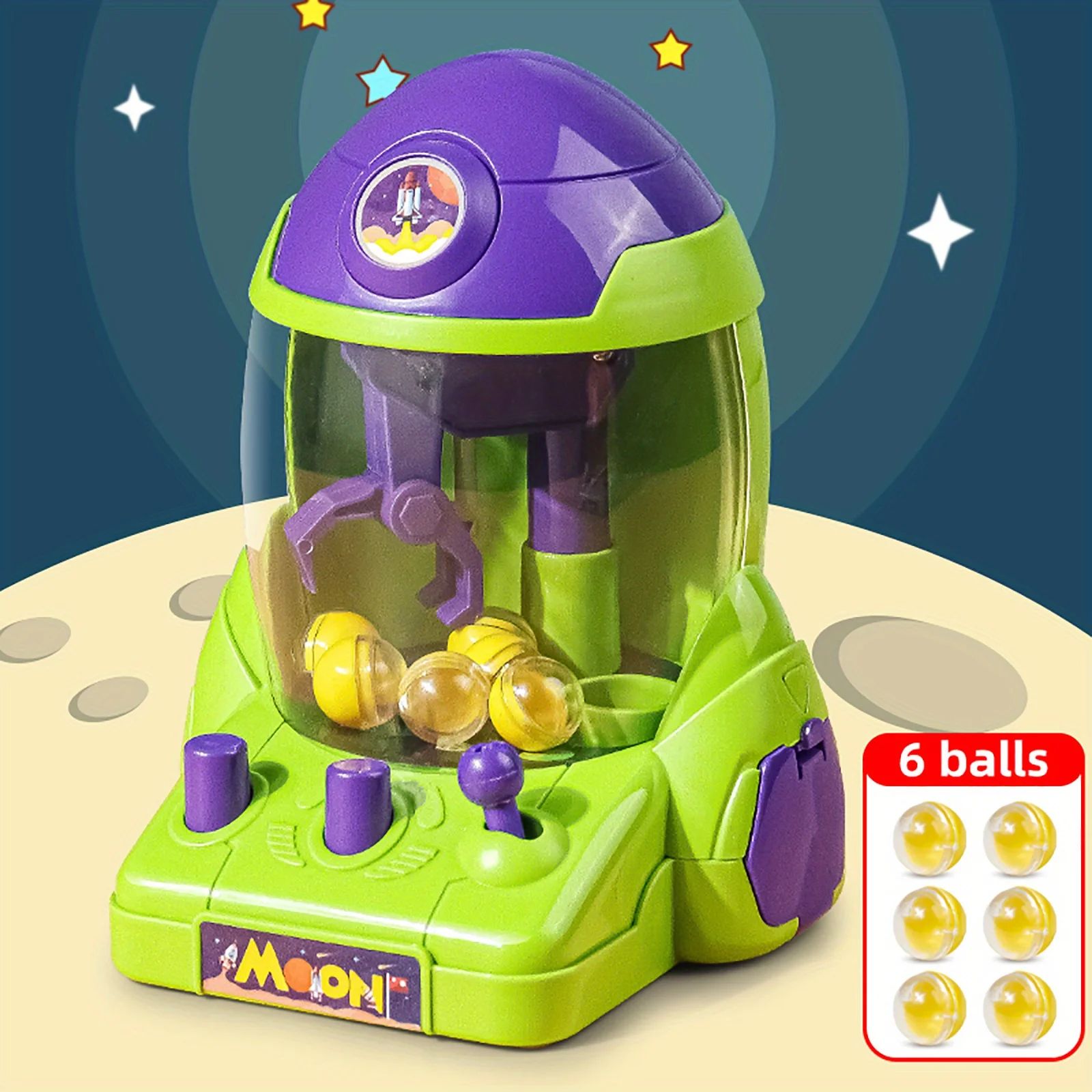 Space Rocket Crawler Prize Grab Toy