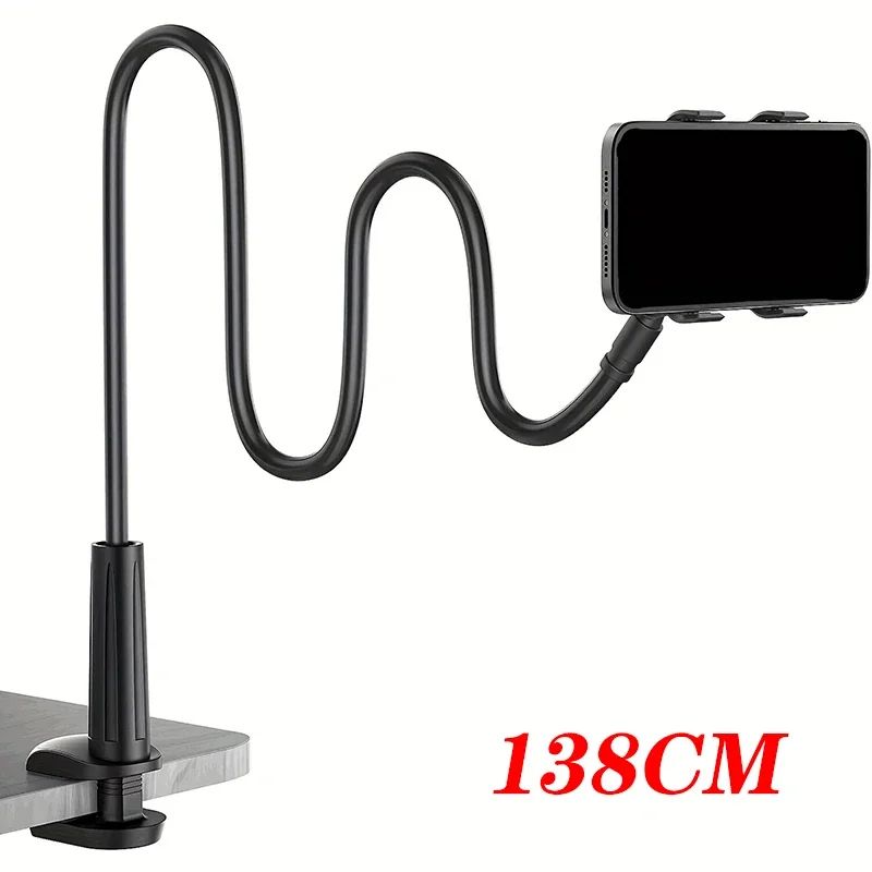 Flexible Gooseneck Phone Holder Clamp Stand with Long Arm Mount