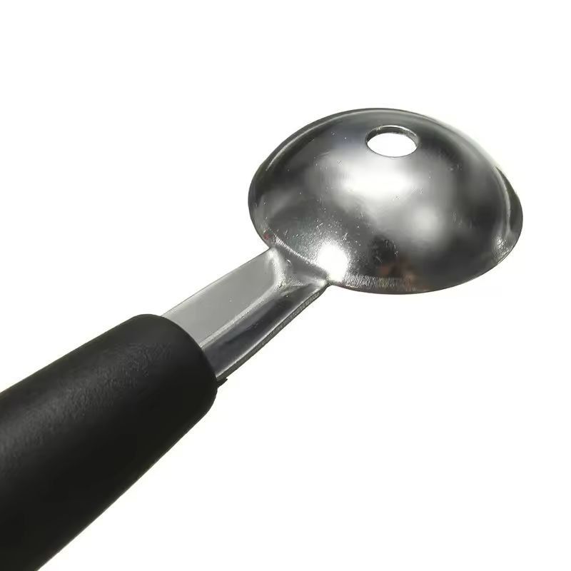 Premium Double-Ended Melon Baller & Ice-Cream Scoop - Stainless Steel Fruit Ball Spoon