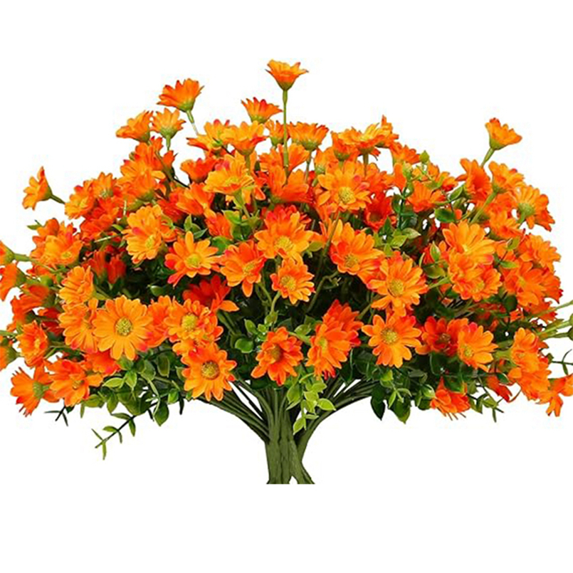 Autumn Silk Daisy Bouquet, Artificial Flower Decor for Vase, Home and Wedding Decor, Holiday Party DIY Gift