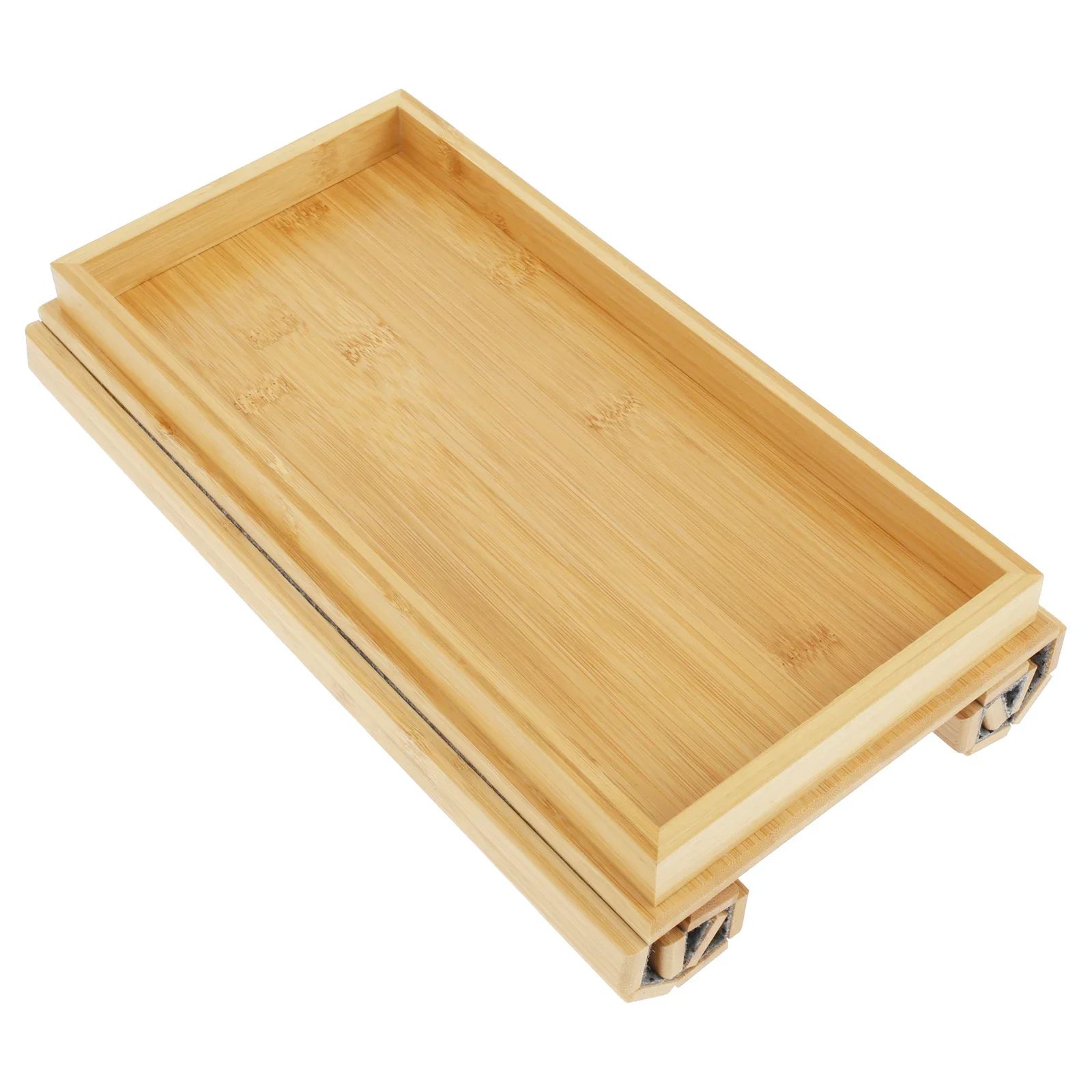 Bamboo Sofa Armrest Cup Holder Tray