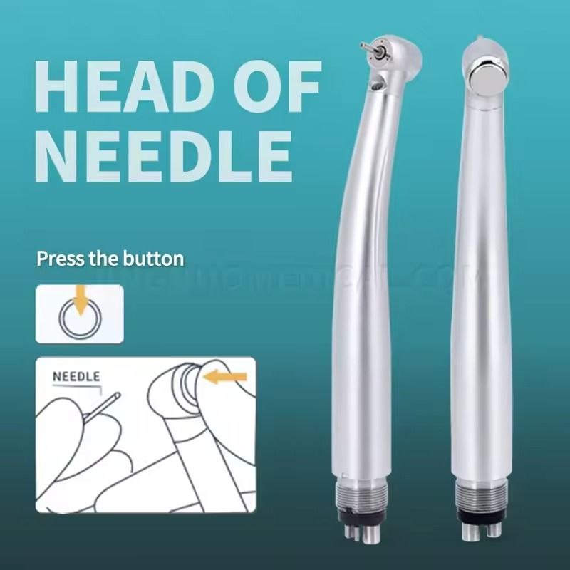 LED Dental High Speed Handpiece with Push Button and Triple Water Spray