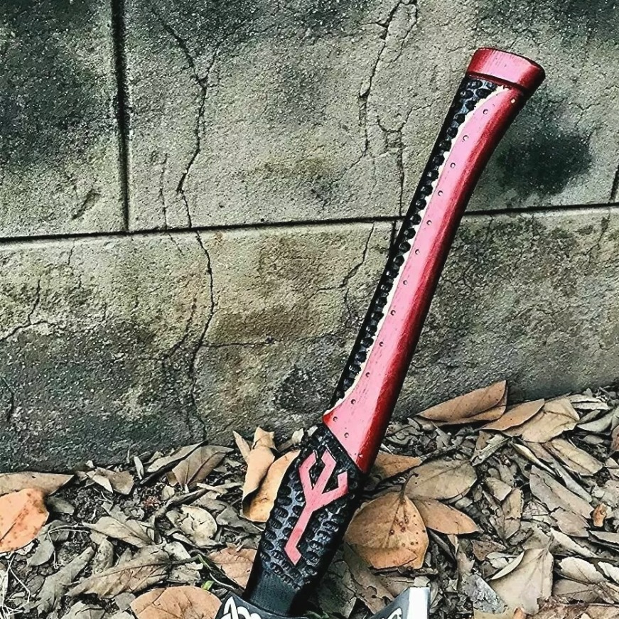 Handmade Steel Tomahawk Axe Integral Ball Hammer Hunting Axe