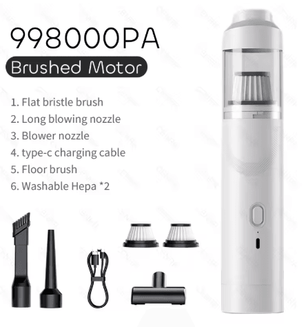 CENRR 2025 New Car Vacuum Cleaner 9998000PA Powerful Wireless Cleaner with Air Blower