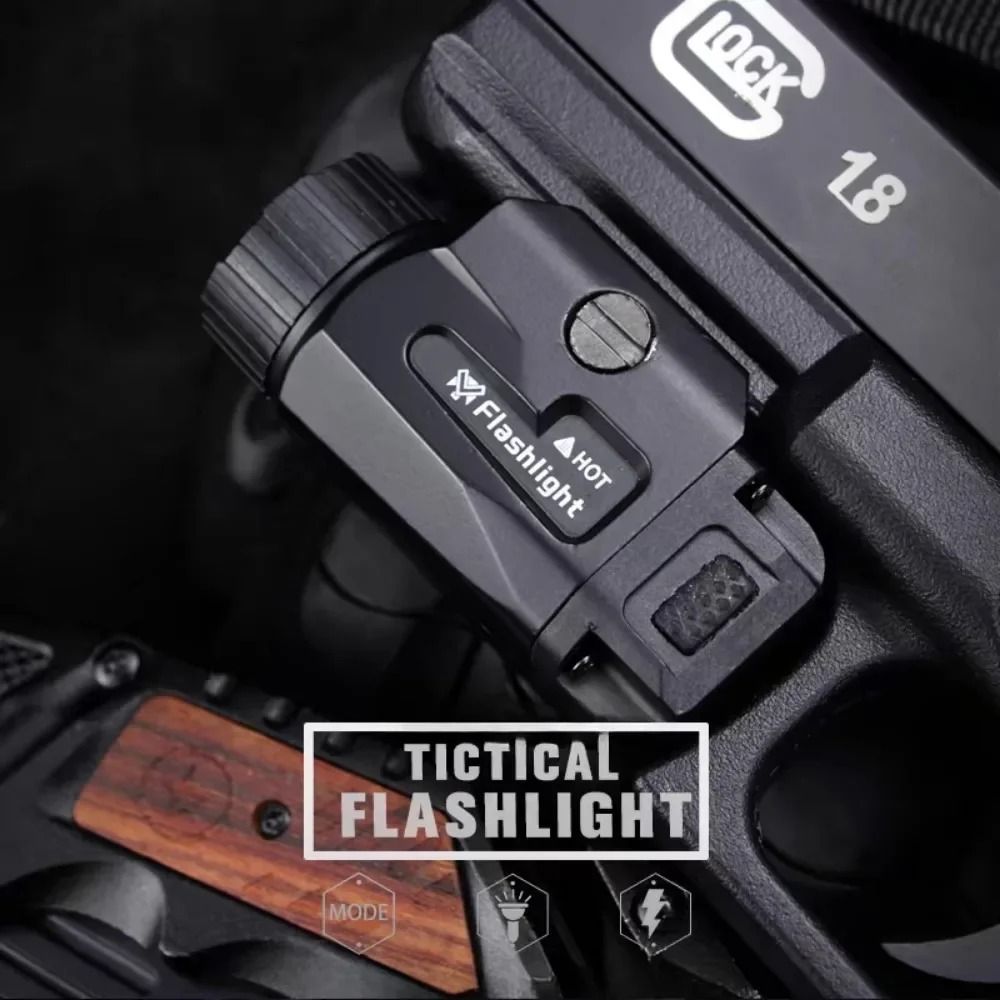 800LM Tactical Handgun Light with USB Recharge and Picatinny Rail Mount