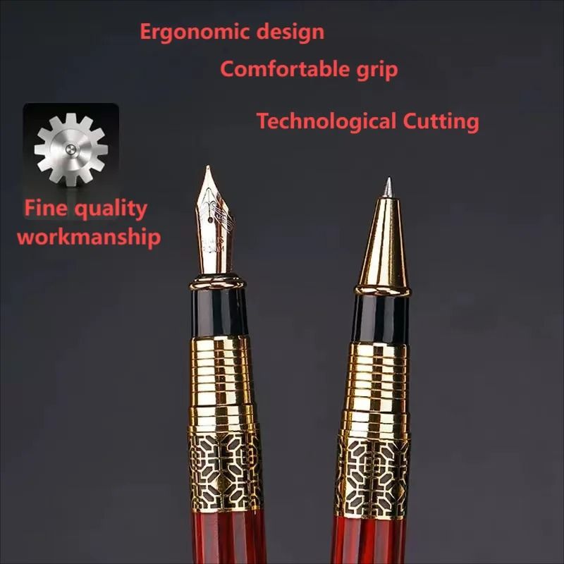 Matching Dual-Mode Writing Set with Carbon Fiber Inlay