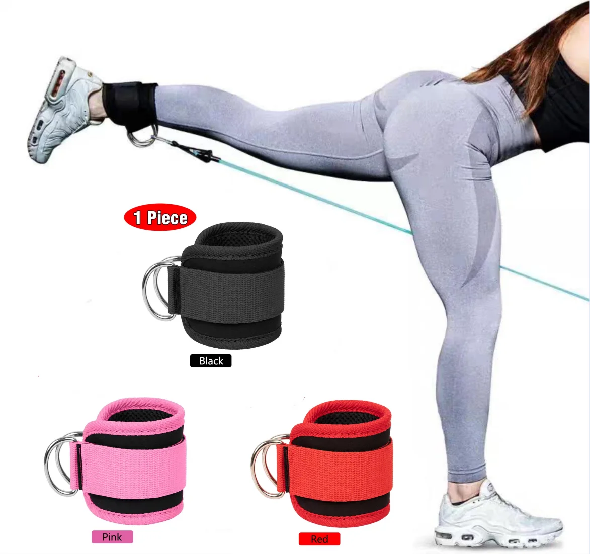 Ankle Straps for Cable Machines  Enhanced Booty & Glute Leg Workout Equipment