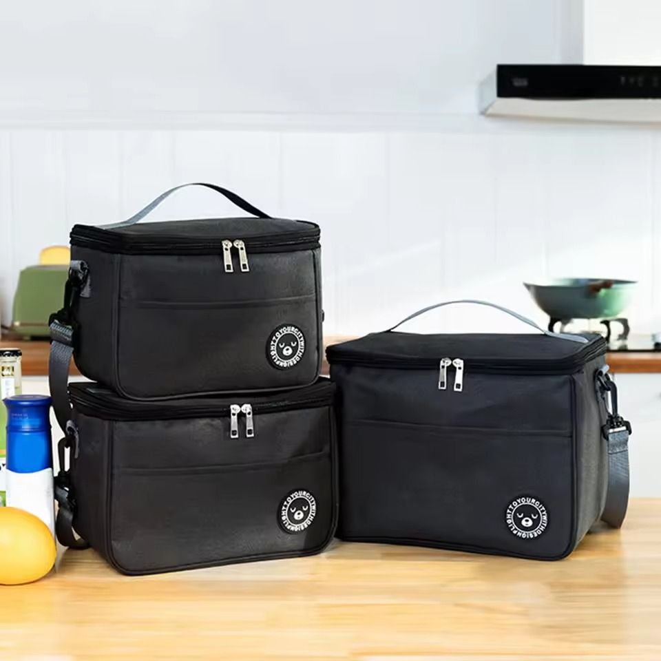 Insulated Lunch Bag with Shoulder Strap and Waterproof Lining