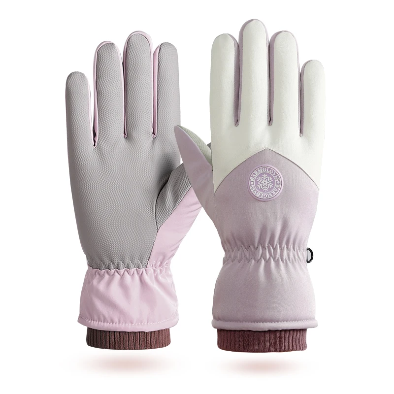 Waterproof Cold-proof Winter Gloves, Thermal Ski Gloves, Non-slip Touch Screen, Adjustable Winter Gloves