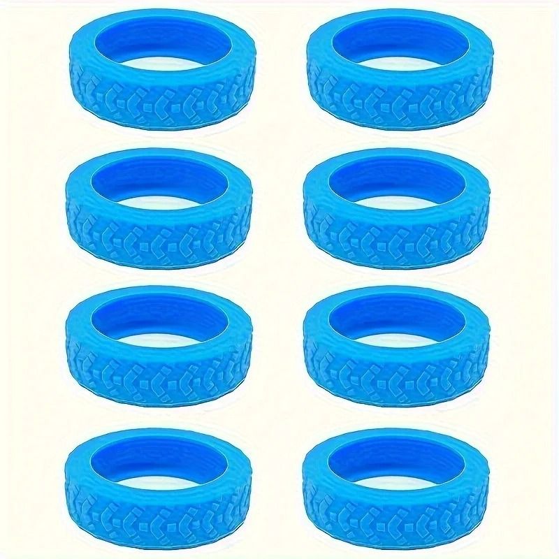 High Stability 8-Piece Silicone Luggage Wheel Covers and Industrial Grade Noise Reduction Hardware