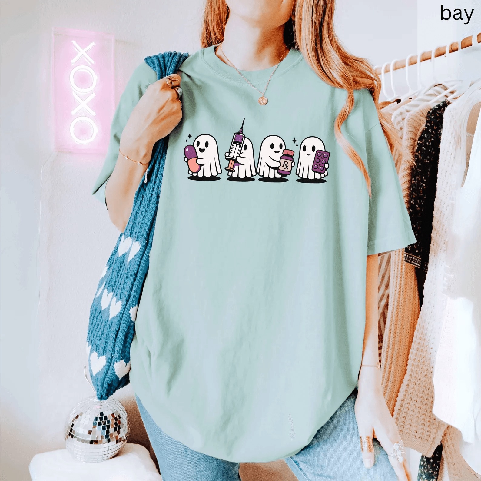 Funny Pharmacy Tech Halloween Shirt Ghost Tee