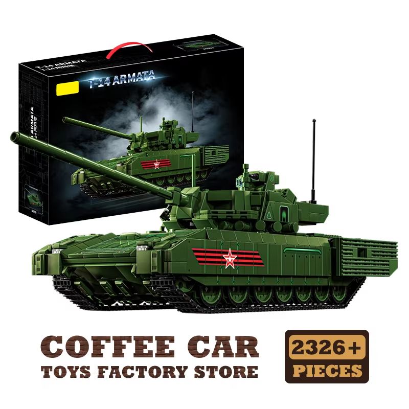 T-14 Main Battle Tank Building Blocks Set Military Model Toy