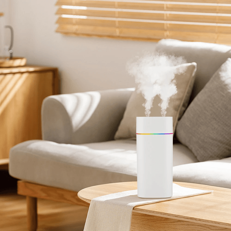 GlowMist 600ML USB Cool Mist Humidifier & Essential Oil Diffuser with Night Light