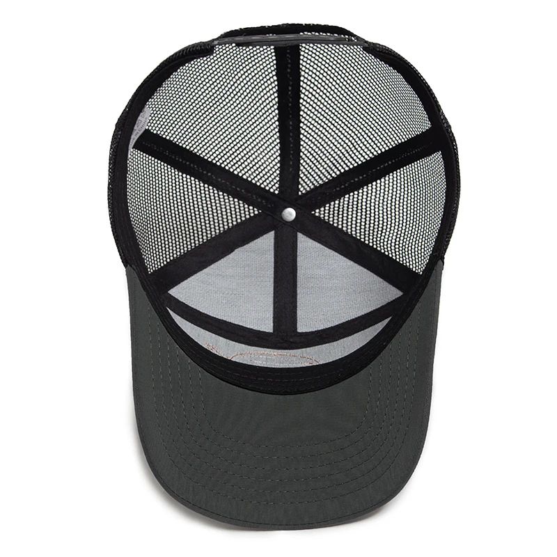 Shark Leather Label 7 Panel Mesh Trucker Cap
