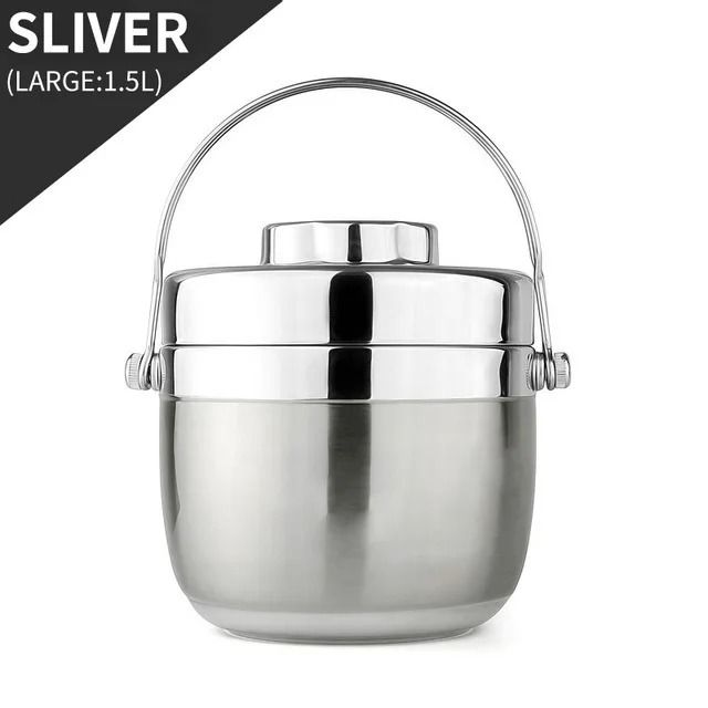 Thermal Food Jar Stainless Steel Soup Thermos with Insulated Bag Leakproof Lunch Container