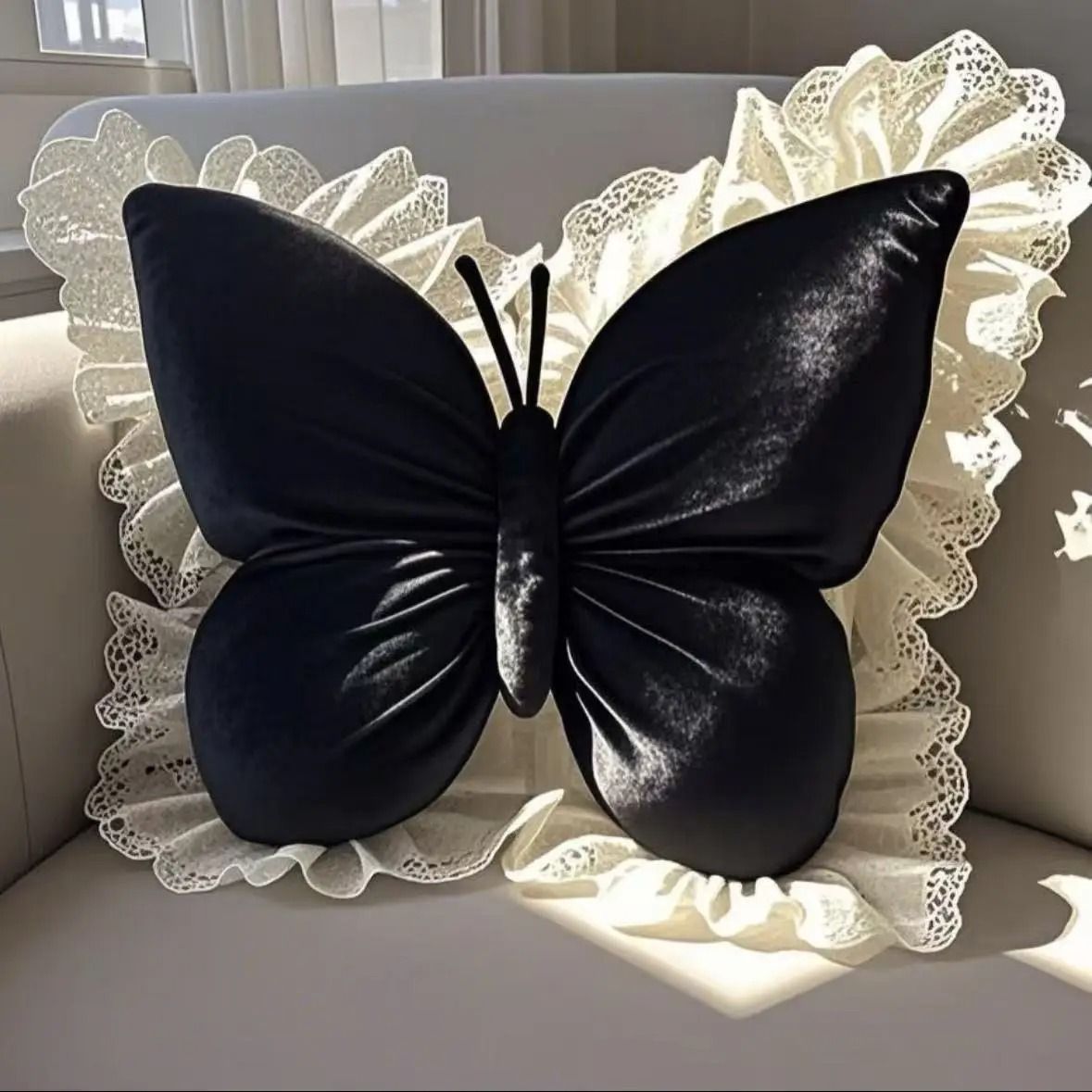 Princess Butterfly Bow Pillow for Sofa Bed and Car