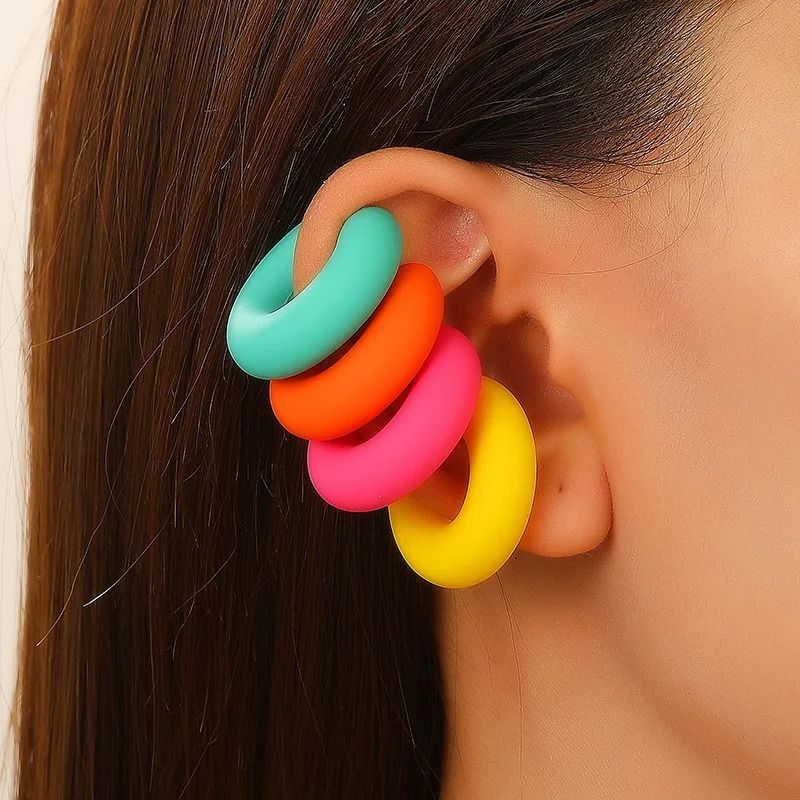 4-Piece C-Shaped Non-Pierced Ear Clip Set