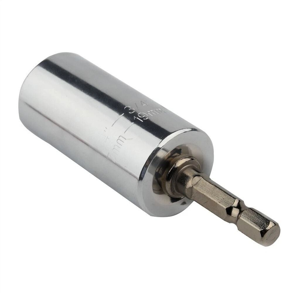 Universal Socket Wrench with Power Drill Adapter Grip Socket Set