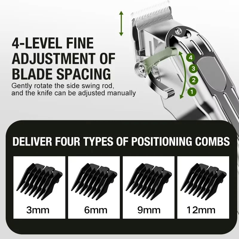 Professional All Metal Electric Hair Clipper
